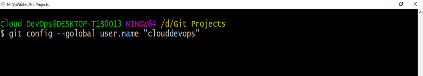 git configuration