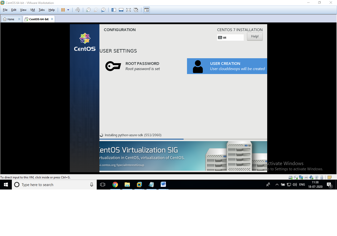 Centos Installation